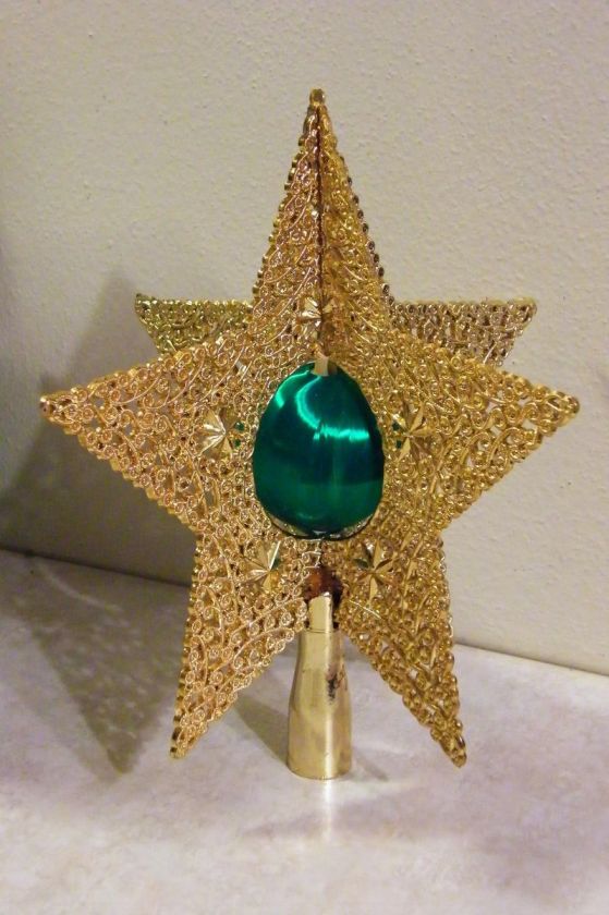 Vintage Bradford Tree Top Gold & Green  