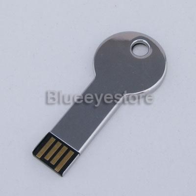8GB Metal Key Shape USB Flash2.0 Memory pen Stick Drive  