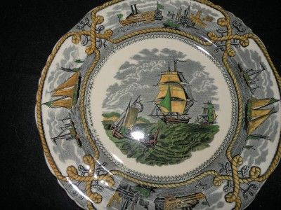 MASONS AMERICAN MARINE DINNER PLATE MULTI GREEN  