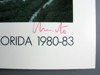   Poster was Hand Signed by the Artist, Javacheff Christo, in 1983