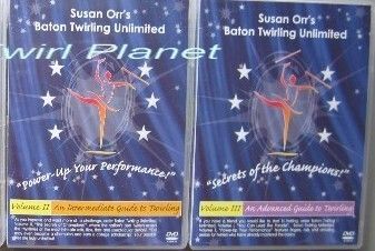 Baton Twirling DVD Set 2 & 3 Inter Adv How To Twirl Orr  