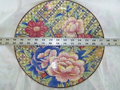 Vintage Toyo Floral Plate Platter Japan  