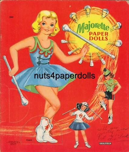 VINTAGE MAJORETTE PAPER DOLL LASER REPRO FREE SH W2  