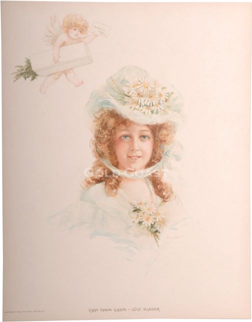 47 DIFFERENT 1903 10 Victorian Color Litho Lady Prints  