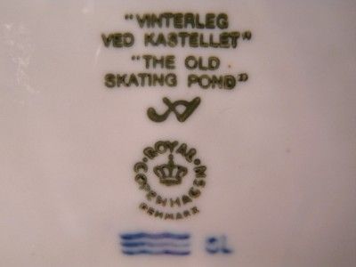 Royal Copenhagen Denmark 1989 The Old Skating Pond MINT  