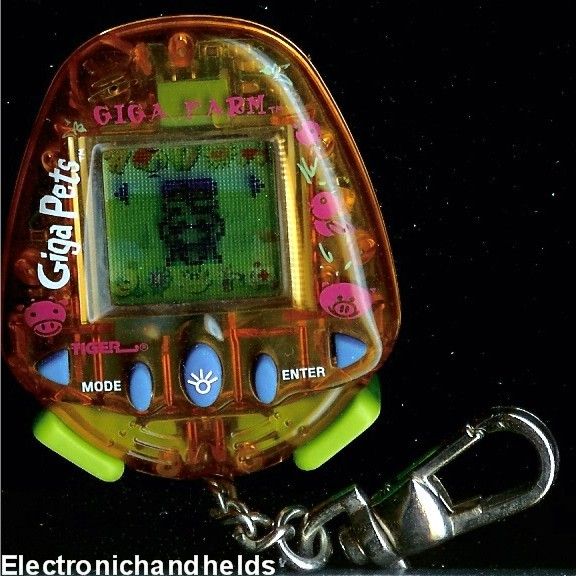 TIGER GIGA PETS FARM ELECTRONIC HANDHELD VIRTUAL PET  