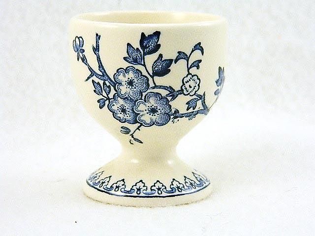 Vintage MASONS MASONS Blue MANCHU Single EGG Cup ENGLAND Ironstone 