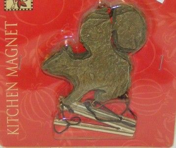   of 5 Refrigerator Magnets Windchimes Rustic Lodge Cabin Moose Squirrel