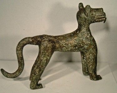 Larger ROYAL BRONZE LEOPARD BENIN STYLE  NIGERIA  