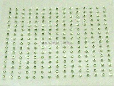   CRYSTAL light green DIAMANTE self adhesive vajazzle rhinestone  