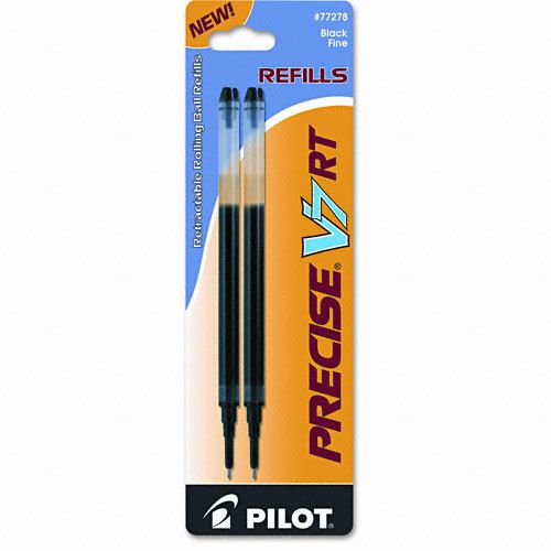 PILOT 77278 PRECISE V7 RT REFILL BLACK FINE 0.7mm  