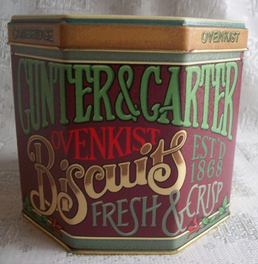 Gunter & Carter Biscuits Older Tin by Daher   England  