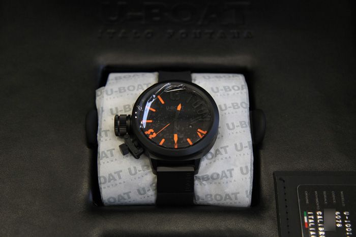   LIMITED EDITION U BOAT CLASSICO 55 IPB 1001 ORANGE WATCH BOXED #6078