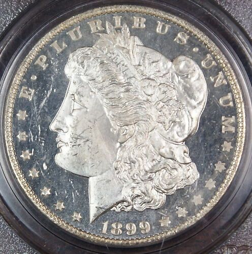 1899 O Morgan Silver Dollar Coin, PCGS MS 64 DMPL  