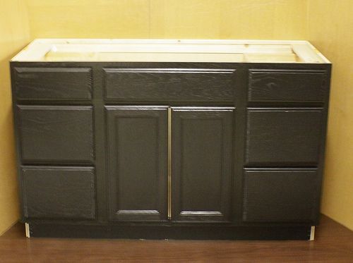 Kraftmaid Onix Oak Bathroom Vanity Sink Cabinet 54  