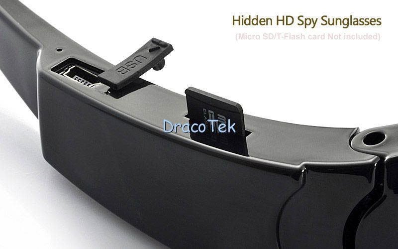 HD Spy Sunglasses and outdoor Action Sports Camera DVR  