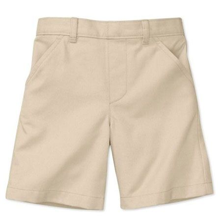 School Uniform Boys Flat Front Short   Khaki 883335844811  