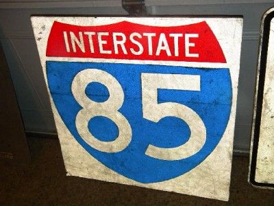 Old Wooden Interstate 85 US 29 Road Highway SIGN ORIG  