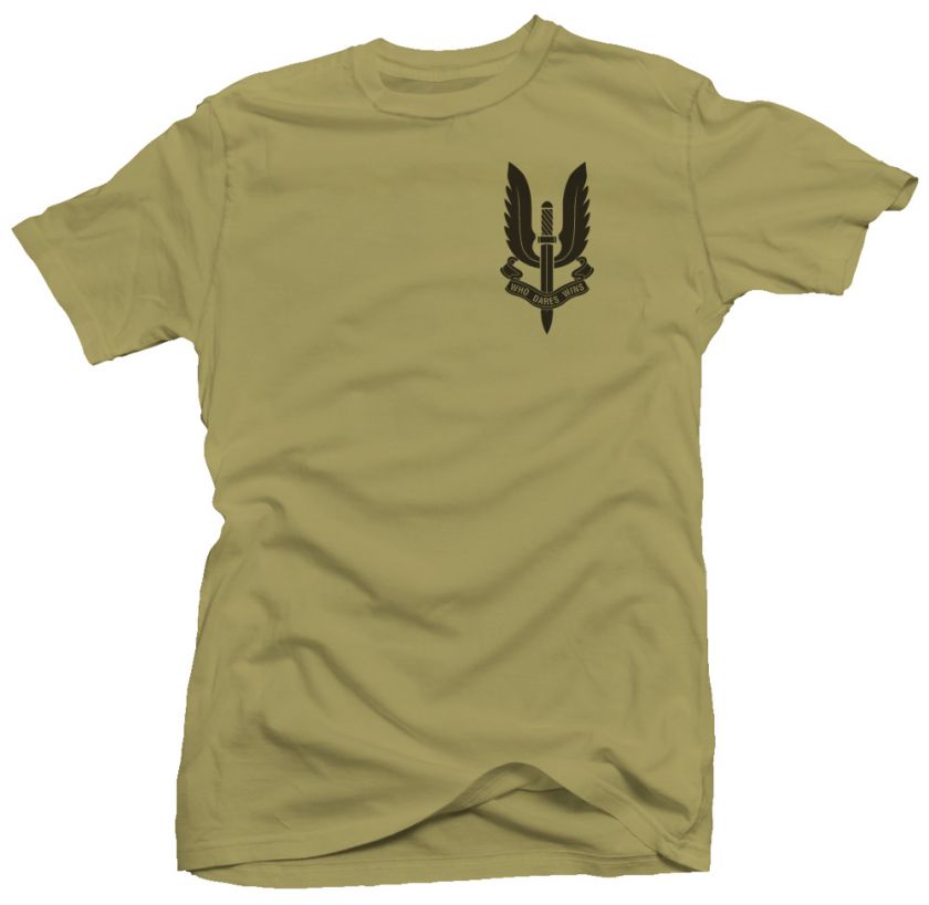 SAS Crest UK Special Air Service Ops Military T shirt  