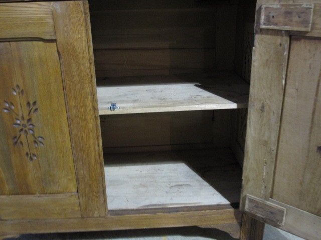 Antique Arts & Crafts Kitchen Cabinet Primitive Style  