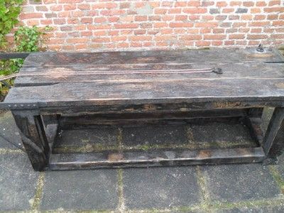 17TH CENTURY STYLE TORTURE RACK HEAVY OAK & IRON    AUCTION 