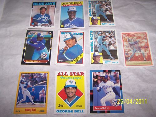 10) George (Jorge) Bell Toronto Blue Jays VF/MINT  