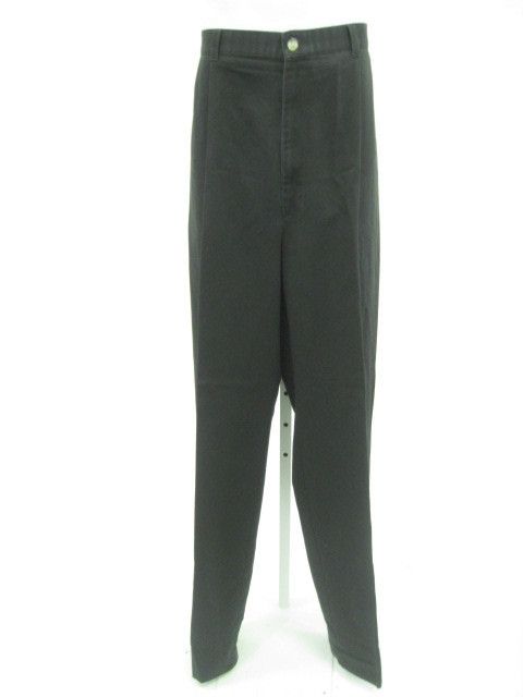 HAGGAR Mens Black Cotton Pants Slacks Trousers 42x38  