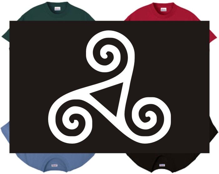 Hoodie   Triskele   three 3 celtic legs triskelion  