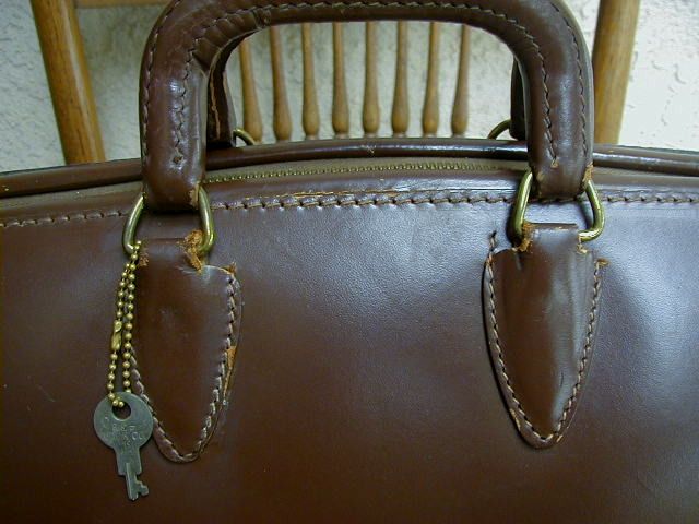   STANDARD OIL CO. Brown Leather ATTORNEYS~LAWYERS Briefcase W/Key