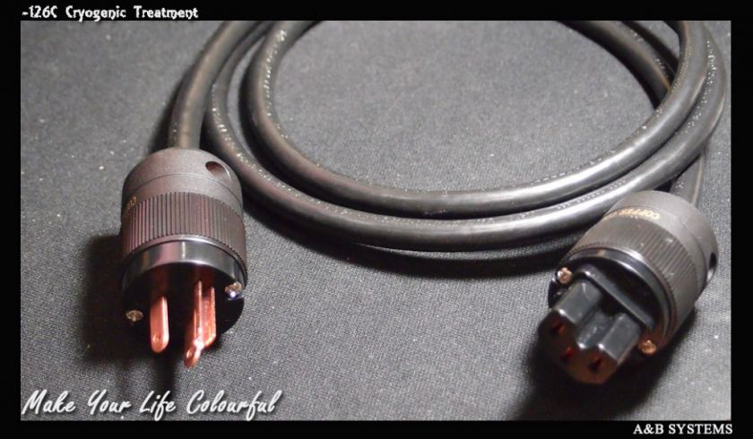 SYSTEMS Belden 19364 Bare Copper Audiophile Power Cord 1.5m (OCC 