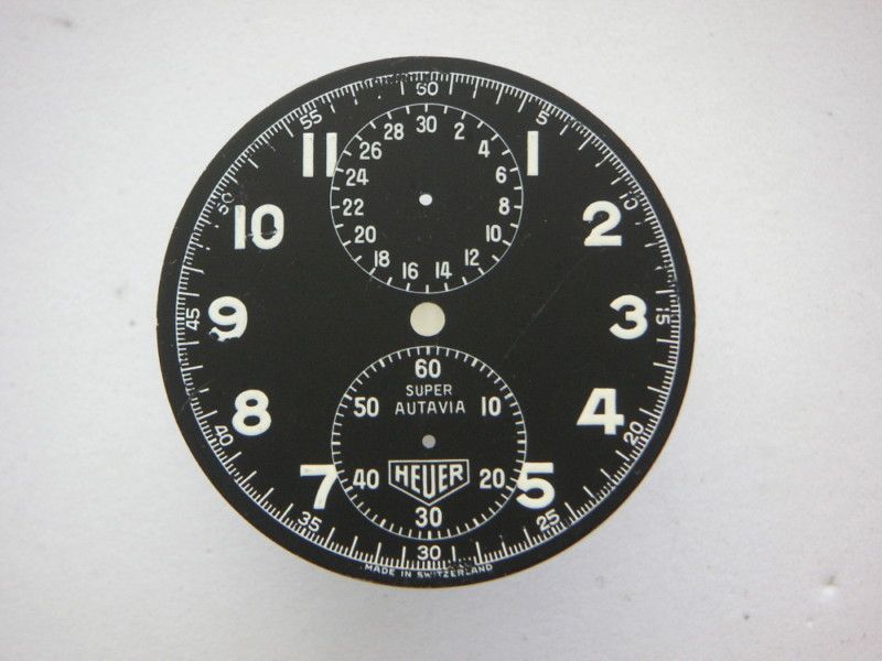 Rare Original HEUER Super Autavia Dashboard Dial NOS  