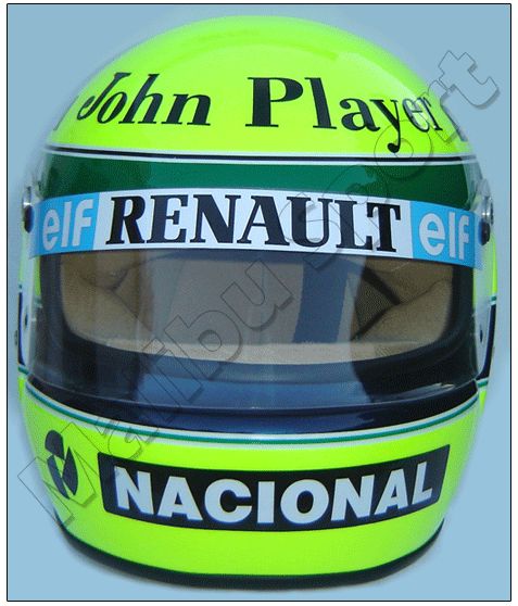 AYRTON SENNA 1985 NEW F1 LOTUS REPLICA HELMET SCALE 11  