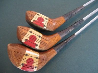 VINTAGE LADIES MACGREGOR TOURNEY LDX4W PERSIMMON WOODS 1,3,5 SET ~ ALL 