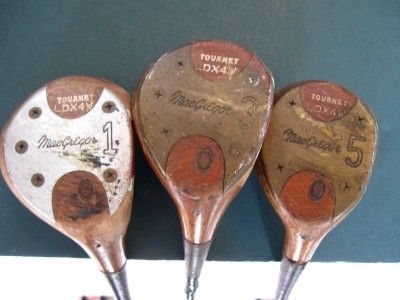 VINTAGE PERSIMMON MACGREGOR TOURNEY WOOD SET LDX4W LADY  