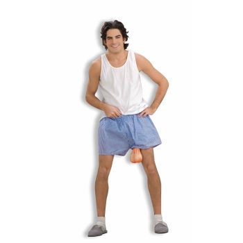 JUST HANGIN AROUND BOXER SHORTS Funny Ball Sack Gag Joke Underwear 