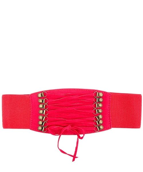NEW Womens Rhinestone fashion bucklet Red BELT size sz  