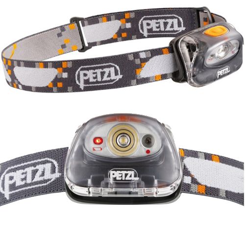 Petzl Tikka Plus®² Headlamp 40 Lumen Light Mystic Gray NIB Red 