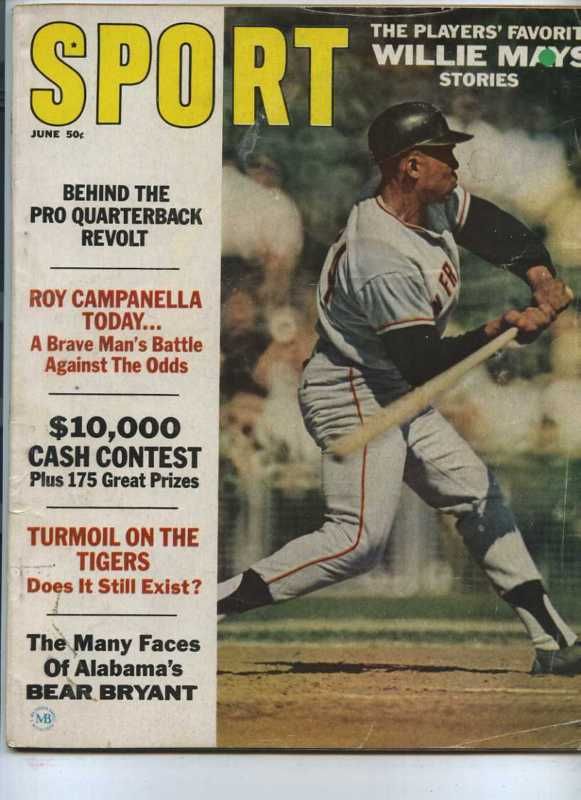 Sport June 1967 Willie Mays Bear Bryant MBX16  