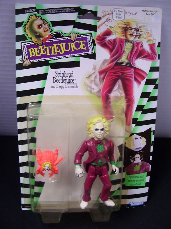 BEETLEJUICE ACTION FIGURE SPINHEAD 1989 MIP  