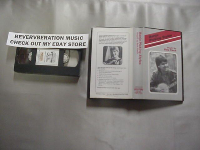 BELA FLECK Banjo picking styles instructional 1984 VHS  