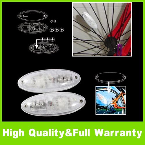 Bike Bicycle Flash LED Colorful Light Alarm On Wheel  