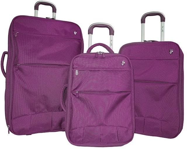 Heys USA FUSE X3 Expandable Hybrid Luggage Set BURGUNDY 806126010011 