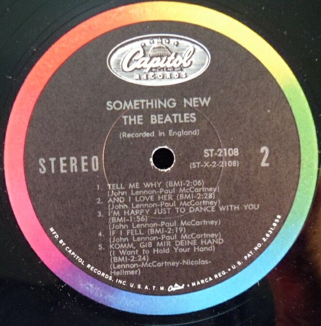 BEATLES Something New 1965 CAPITOL STEREO NM Nicolas  