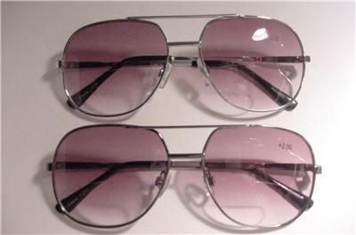 Mens Tinted Bifocal Reading Glasses 1.25 *R406  