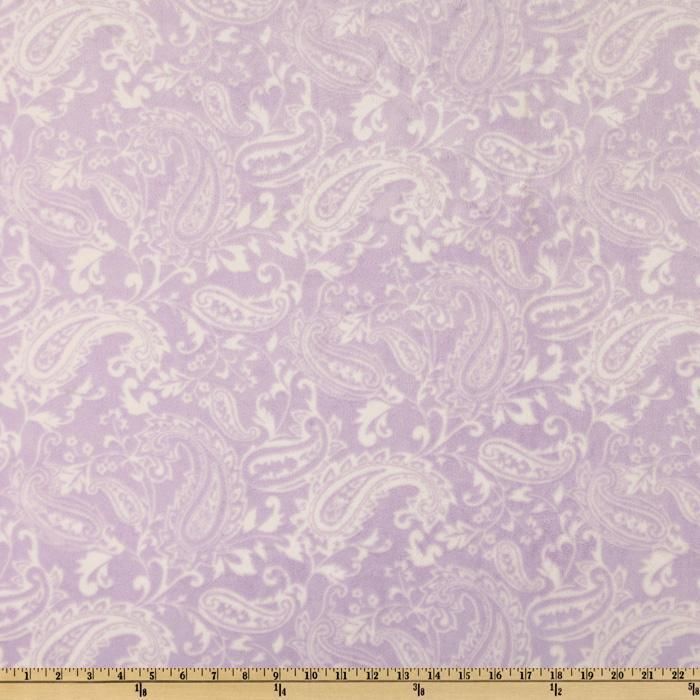Shannon Fabrics ~ Cuddle Minky ~ Lavender ~ Paisley Cuddle Print 