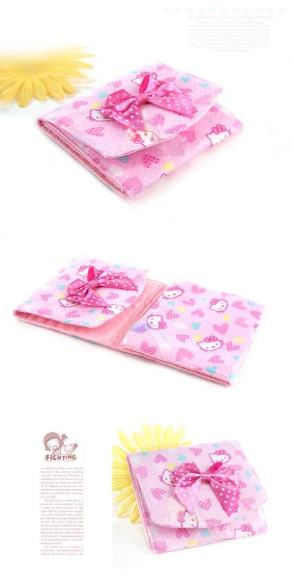 Cute Bowknot Sanitary Towel Napkin Purse Bag for Girl  