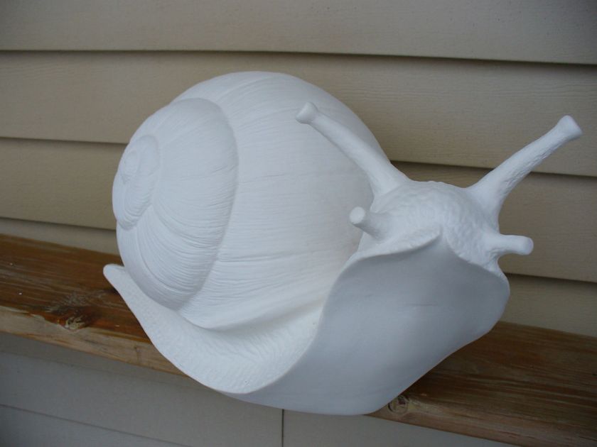 Ceramic Bisque Extra Large Snail  