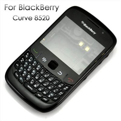 Black Full Housing Skin Cover For Blackberry Curve 8520  