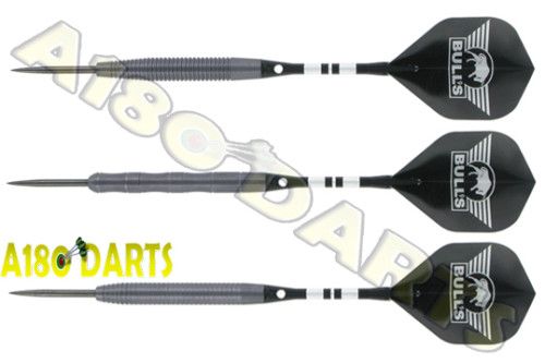 BULLS FIVE STAR BLACK TITANIUM DARTS 90% (3 STYLES)  