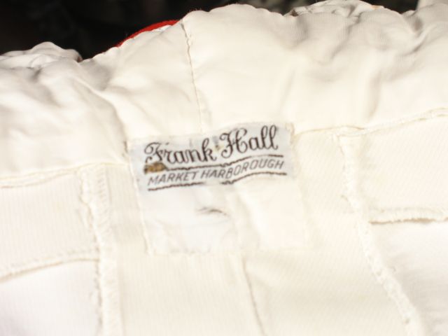 Frank Hall Bespoke White Hunt Breeches waist 33  